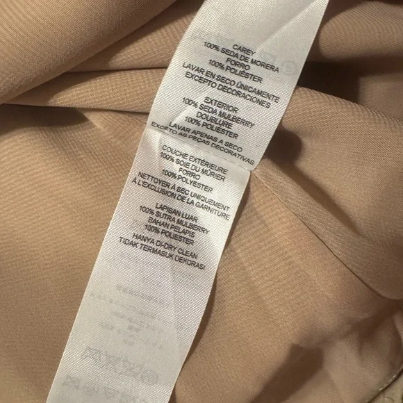 Armani Exchange Taupe High-Low Layered Midi Skirt - Picture 8 of 10